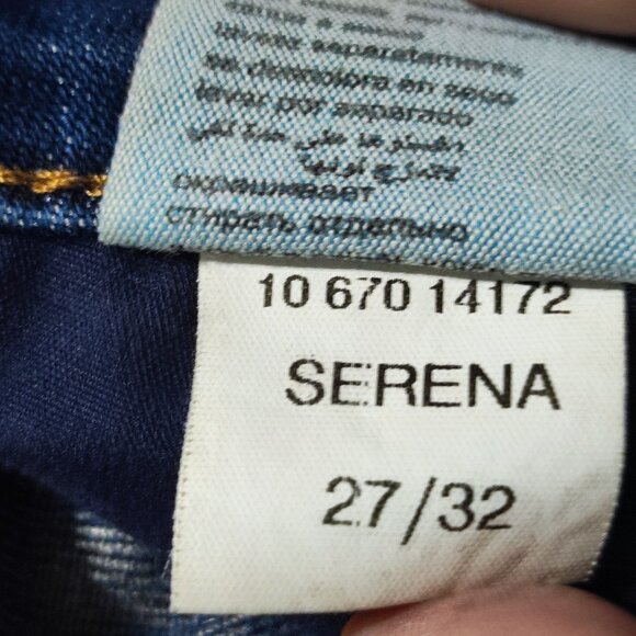 Mavi Jeans women's size 27/32 ink blue Serena Low rise super skinny stretch - Picture 8 of 15